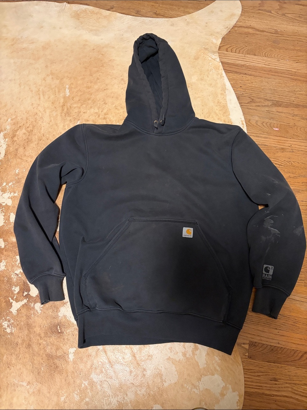 Carhartt Men's Black Crewneck Hooded Sweatshirt
